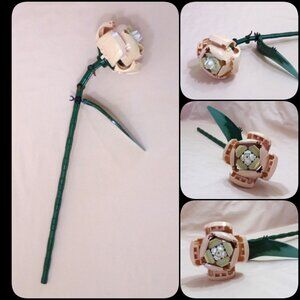 LEGO Botanical Flowers - 1 pcs Rose Tan Curved - Individual Sale 10280 Bouquet